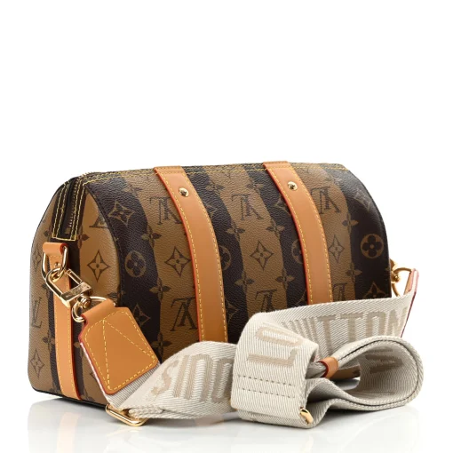 LOUIS VUITTON X NIGO Stripes City Keepall Brown - Image 2