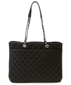 Alternative view of CHANEL Large Classic Caviar Leather Tote Shoulder Black Bag