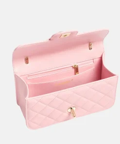 Alternative view of MINI FLAP BAG Shiny Lambskin & Gold-Tone Metal Pink