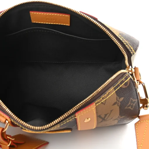 LOUIS VUITTON X NIGO Stripes City Keepall Brown - Image 4