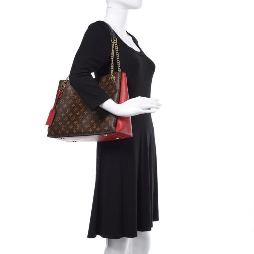 LOUIS VUITTON Monogram Surene MM Red - Image 3