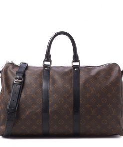 LOUIS VUITTON Monogram Macassar Keepall Bandouliere 45