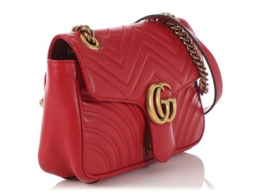 Gucci Marmont Flap Bag Red - Image 2