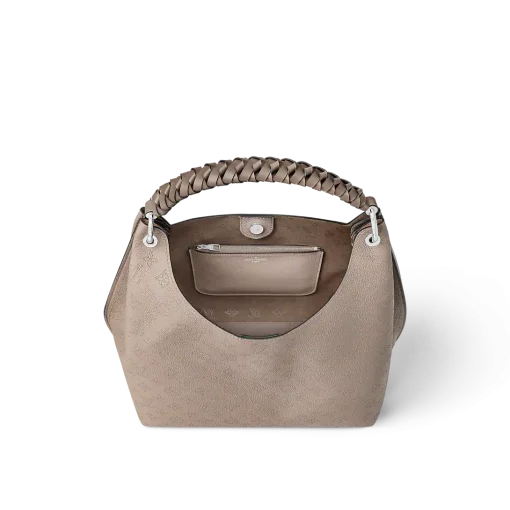 LOUIS VUITTON Carmel Mahina Calf Leather Hobo Bag Cream - Image 2