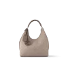 LOUIS VUITTON Carmel Mahina Calf Leather Hobo Bag Cream