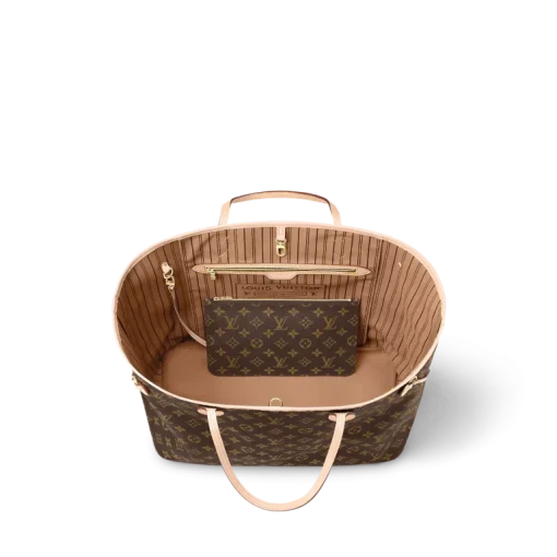 Louis Vuitton Neverfull Monogram 100% Cowhide Leather - Image 3