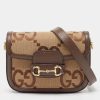 Gucci Horsebit 1955 Shoulder Bag with Jumbo GG