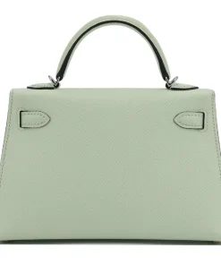 Alternative view of Hermes Kelly 20cm Bag In Vert Fizz Clemence Leather PHW