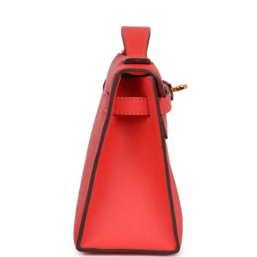 Hermès Kelly Pochette Rose Jaipur Epsom Gold - Image 2