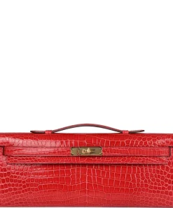 Hermès Kelly Cut Bougainvillea Shiny Porosus