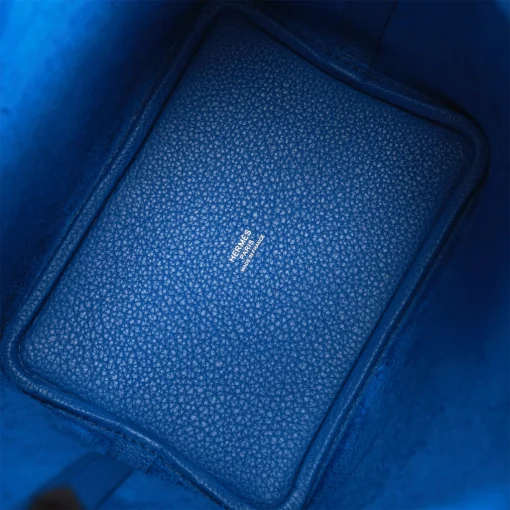 Hermès Picotin Lock 18 Bleu France Clemence Palladium Hardware - Image 3