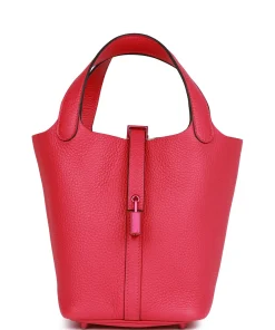 Hermès Monochrome Picotin 18 Rose Mexico