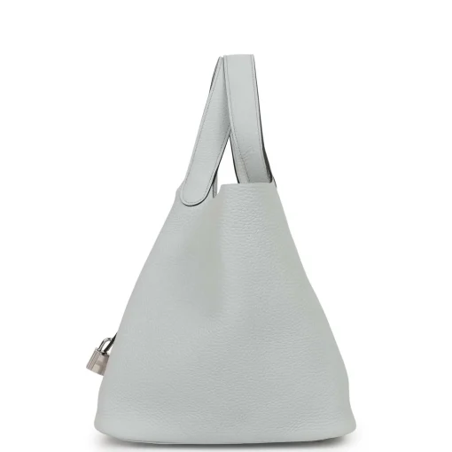 Hermès Picotin Lock 22 Bleu Pale Clemence Palladium Hardware - Image 2