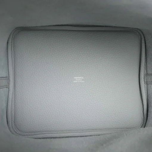 Hermès Picotin Lock 22 Bleu Pale Clemence Palladium Hardware - Image 3