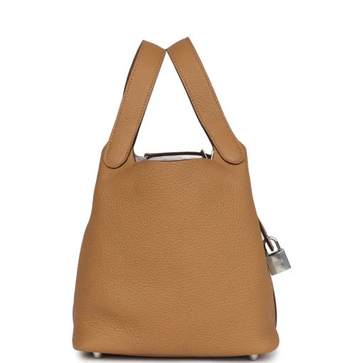 Hermès Picotin Lock 18 Biscuit Clemence Palladium Hardware - Image 2
