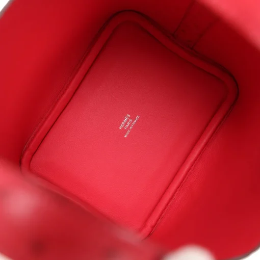 Hermès Micro Picotin Lock 14 Bougainvillea Ostrich Palladium Hardware - Image 4