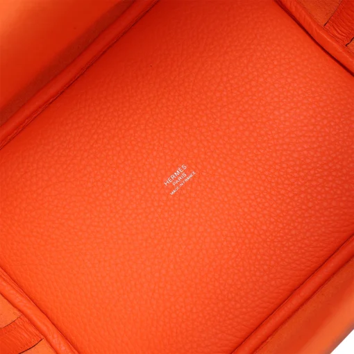 Hermes Picotin Lock 22 Orange Minium Clemence Palladium Hardware - Image 2