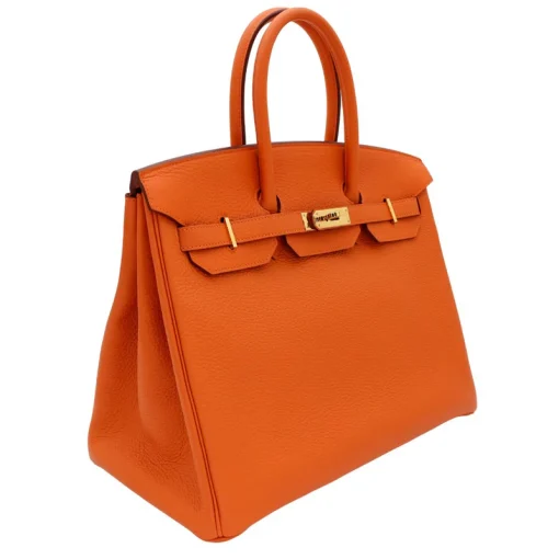 HERMES BIRKIN 35 ORANGE TOGO GOLD HARDWARE - Image 2