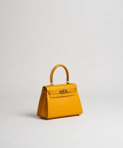 Alternative view of Hermes Kelly 20cm Bag In Yellow Clemence Leather GHW