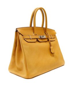 Alternative view of HERMES BIRKIN 35 YELLOW TOGO GOLD HARDWARE